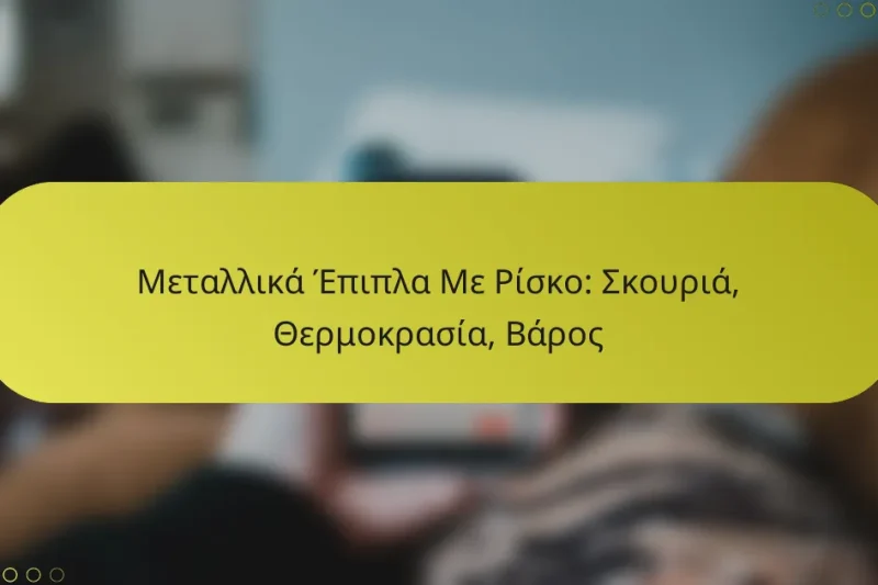 Μεταλλικά Έπιπλα Με Ρίσκο: Σκουριά, Θερμοκρασία, Βάρος